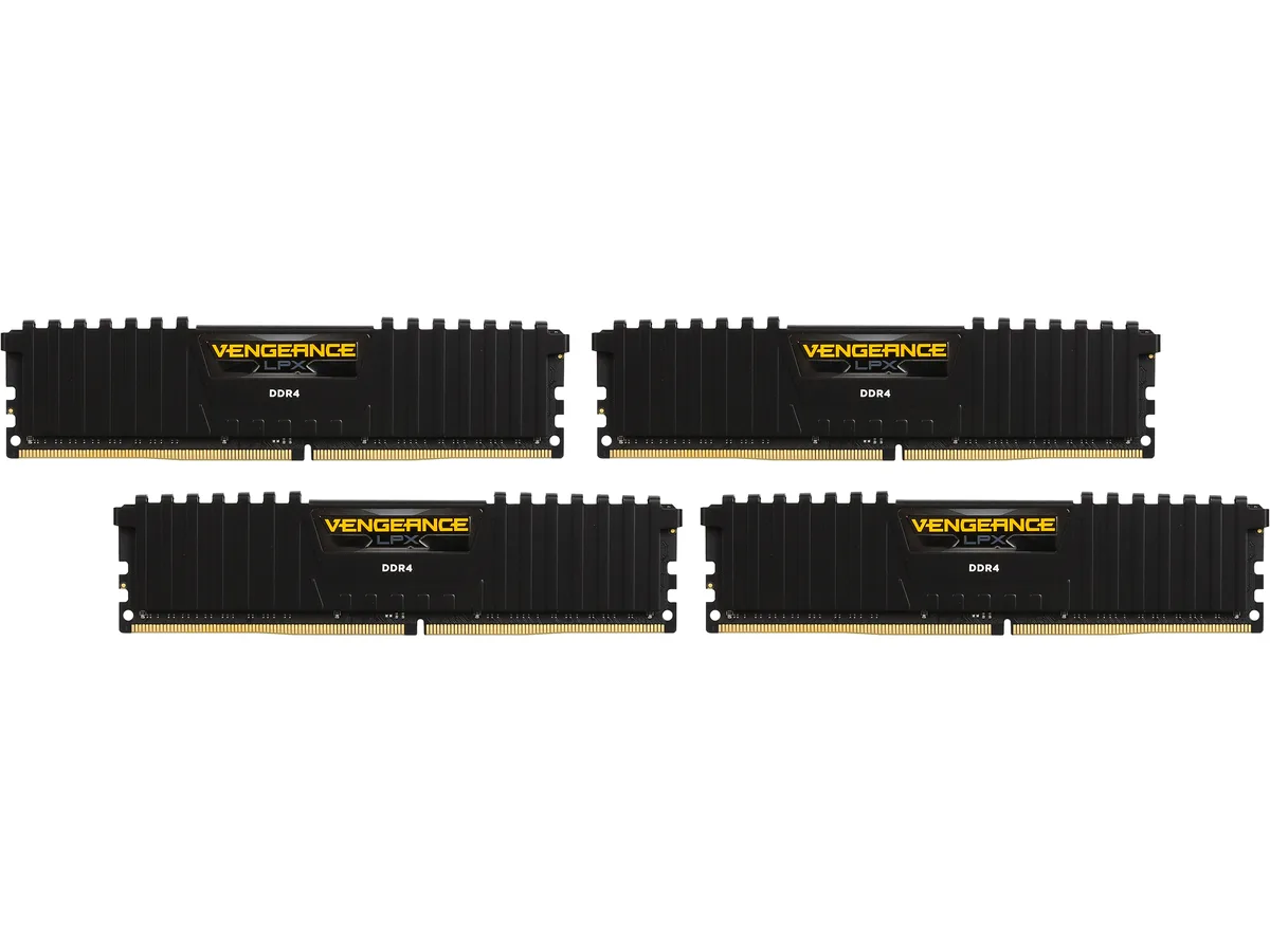 Corsair Corsair CMK64GX4M4A2666C16 Vengeance LPX 64GB (4x16GB) DDR4 2666 CL16 desktop RAM — product photo