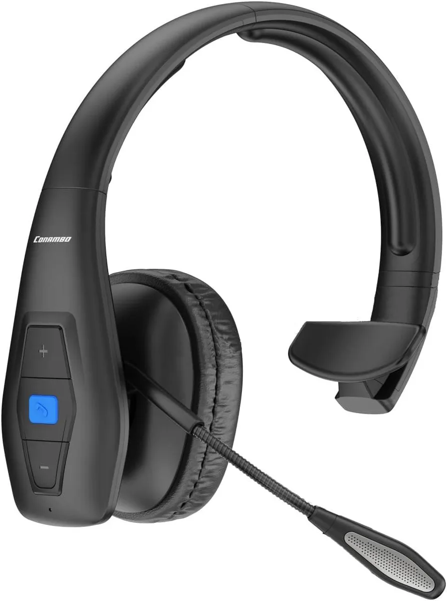 BFKK BFKK Trucker Bluetooth 5.1 Headset CVC8.0 Dual Mic 35Hr Talk 12m Range — product photo