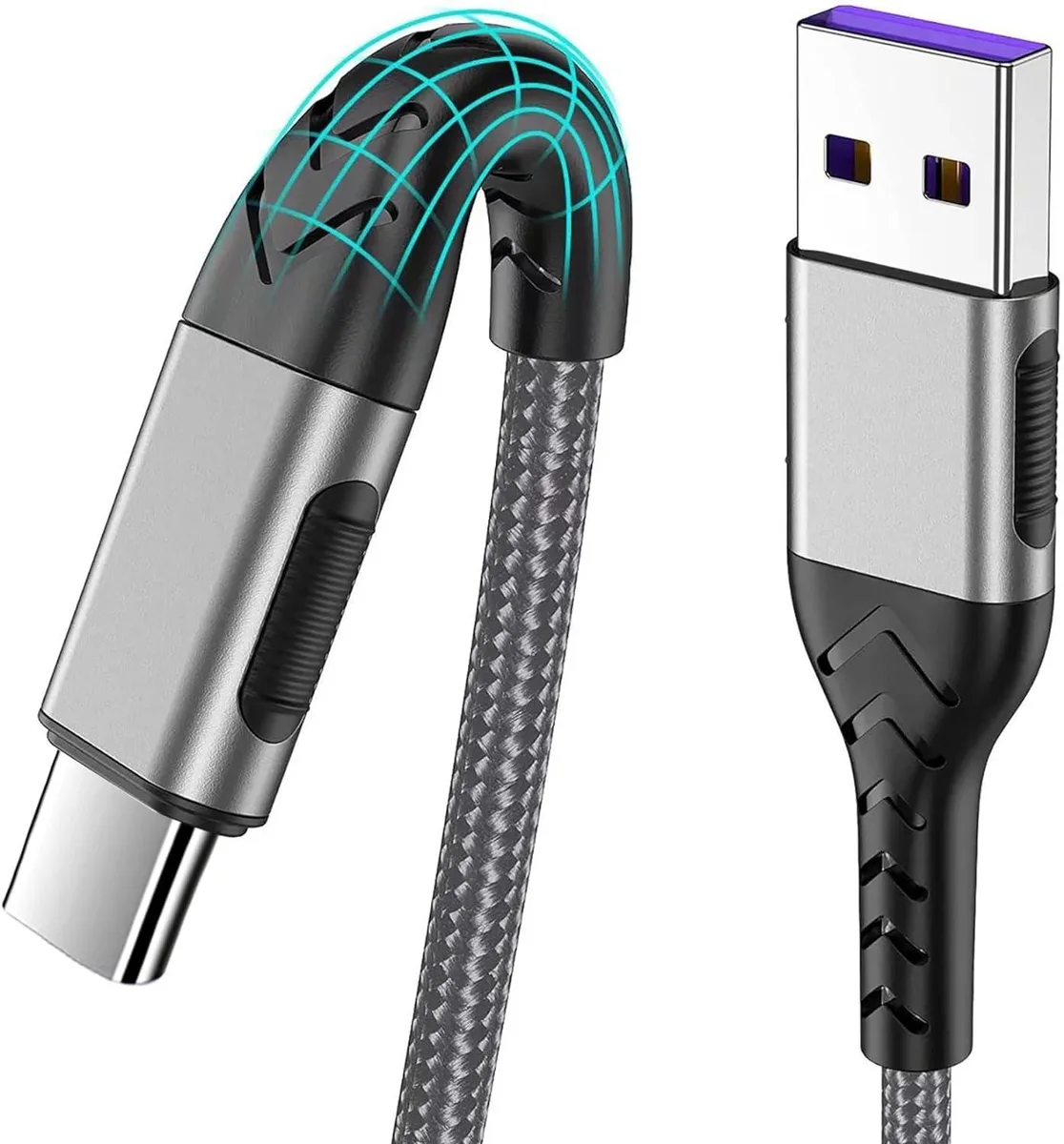 miqpower miqpower USB C Cable 2Pack 10ft Braided Silver — product photo