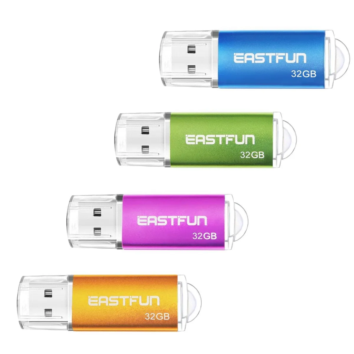 GSM Outdoors GSM Outdoors 2 in 1 accessory 4x32GB USB 2.0 Gold Blue Purple Green — product photo