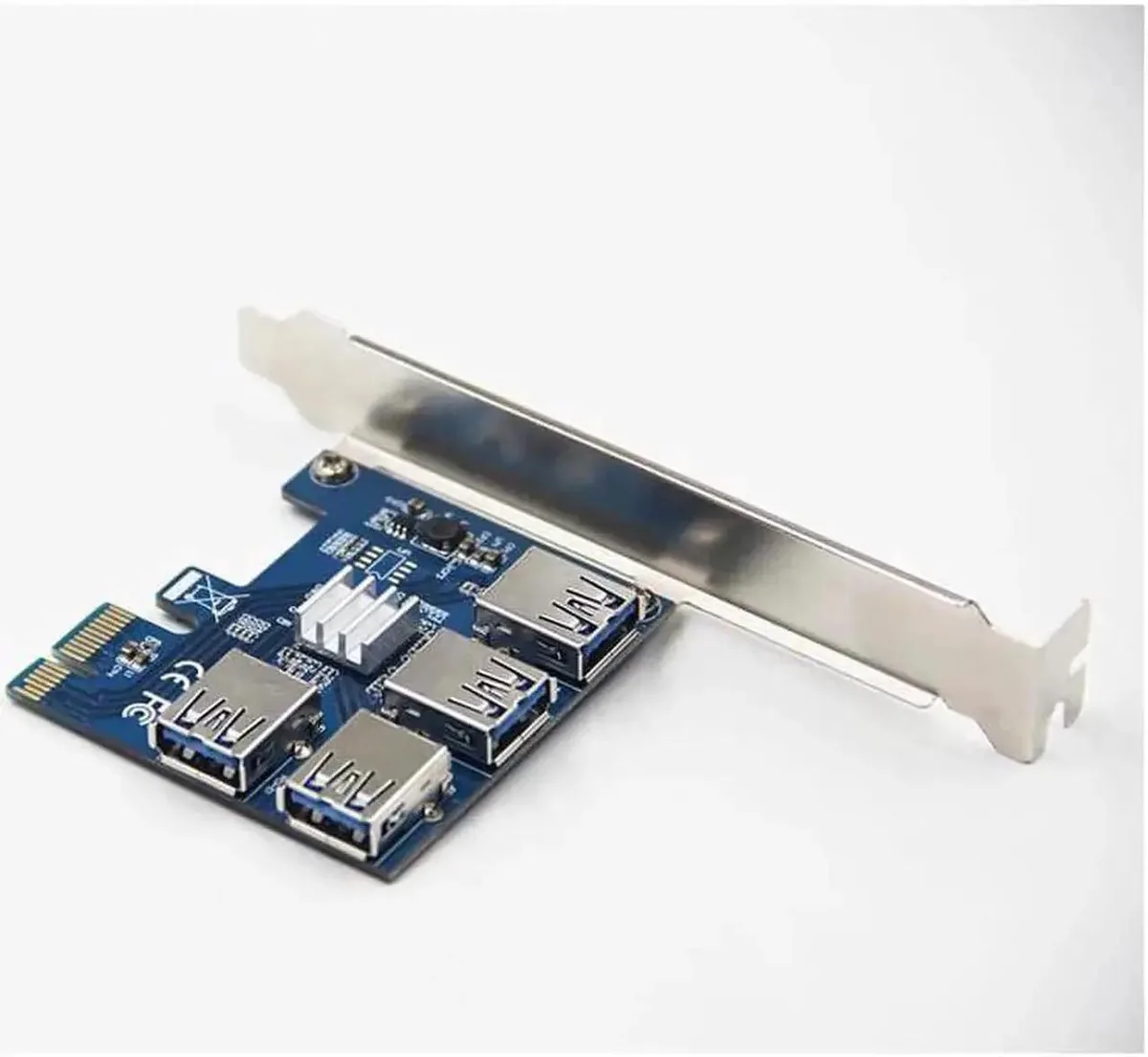 SMUGDESK SMUGDESK PCIe 1 to 4 USB3.0 Port Multiplier Expansion Adapter — product photo
