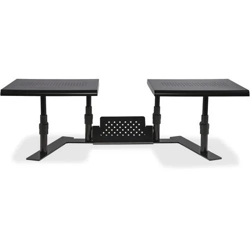 ALLSOP ALLSOP ASP31883 Dual Monitor Stand 32"W 14"D 6-10"H 8-2/5"H Black — product photo