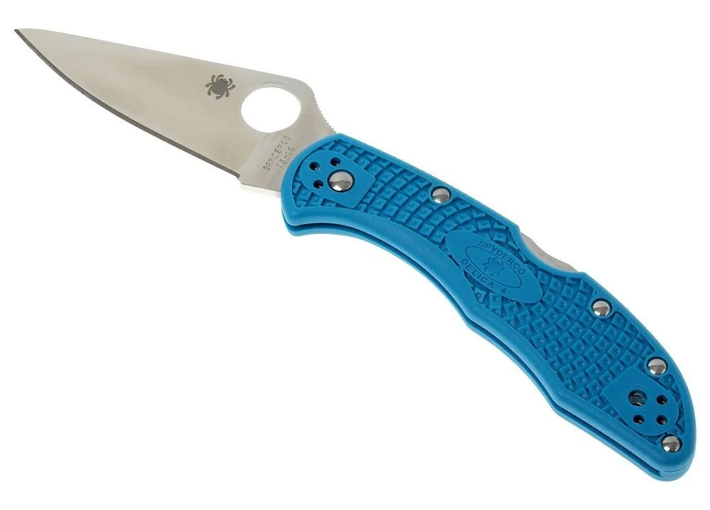 Spyderco Spyderco Delica 4 Lightweight Blue FRN Knife 2.88 in — product photo
