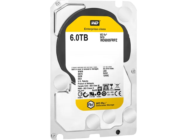 Western Digital Western Digital RE+ WD6005FRPZ 6TB 5760 RPM 128MB SATA 6.0Gb/s 3.5" internal hard drive — product photo