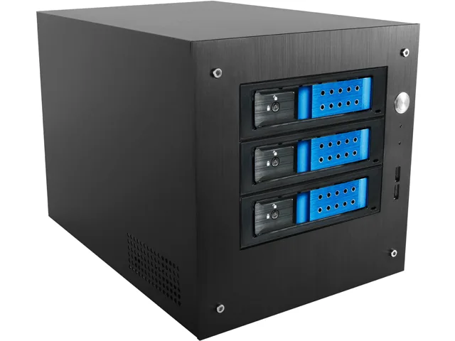 iStarUSA Inc. iStarUSA Inc. S-35-3DE1BL server chassis black 3 x 3.5" hot-swap — product photo