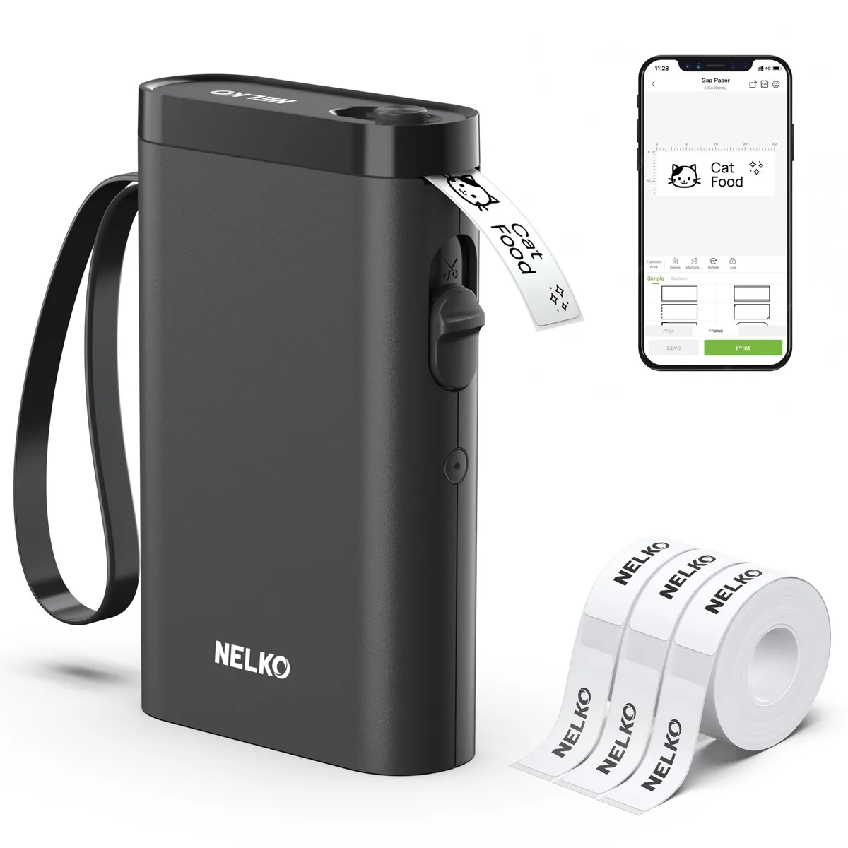  Nelko P21 Bluetooth Label Maker 203 DPI 3.74x1.65x6.3 in — product photo