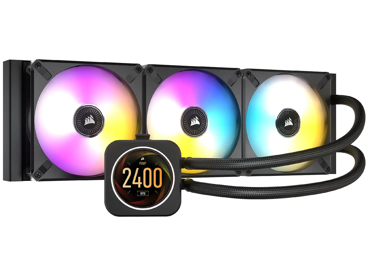 Corsair Corsair CW-9060062-WW H150i ELITE LCD liquid cooler — product photo
