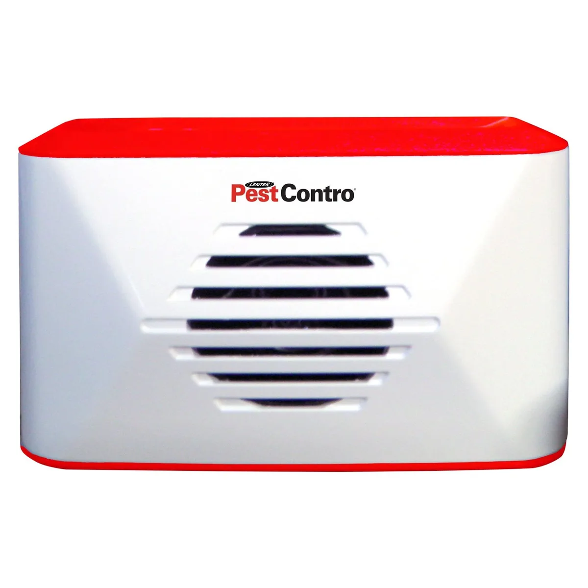 White rectangular pest repeller with speaker grille and power indicator light