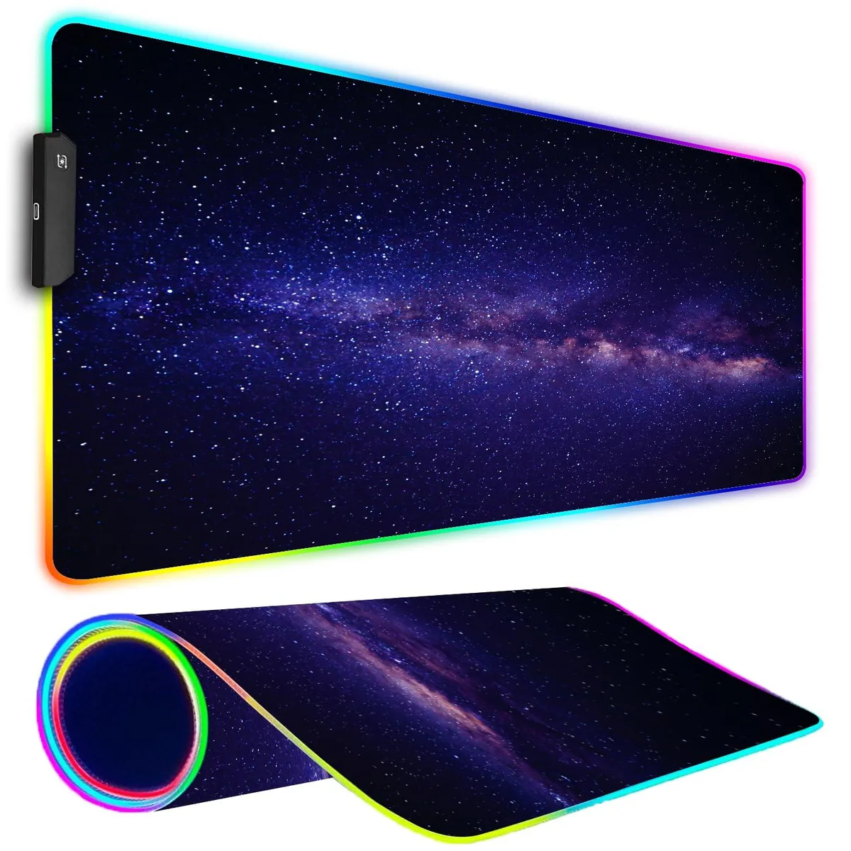 KEHIPI KEHIPI PR24121809 RGB Mouse Pad 31.5 x 11.8 in Purple Space — product photo