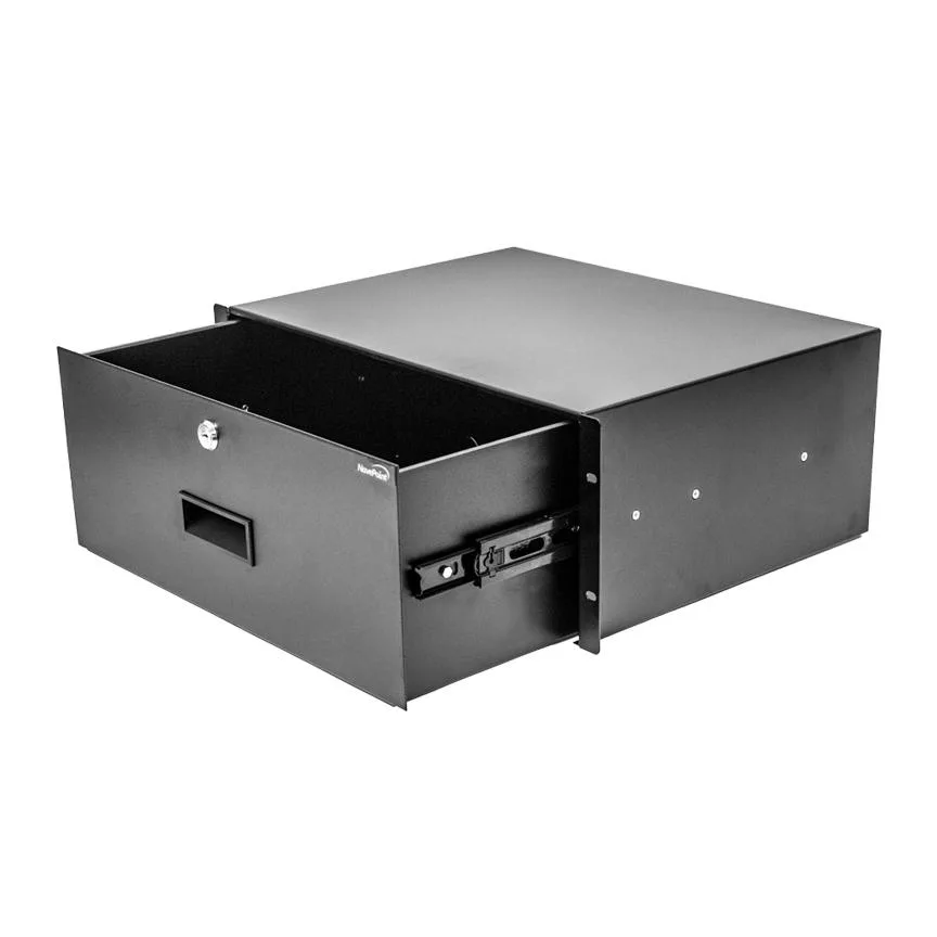 NavePoint NavePoint 4U 19" Rack Mount Locking Deep Drawer with Key — product photo