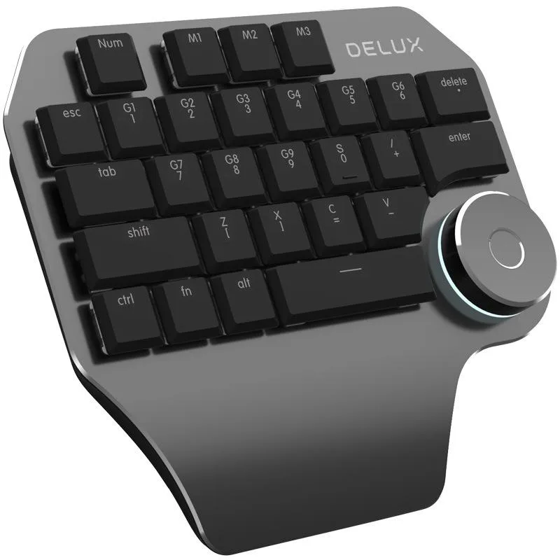 Gemdeck Gemdeck One Hand Gaming Keyboard 29 Keys Black — product photo