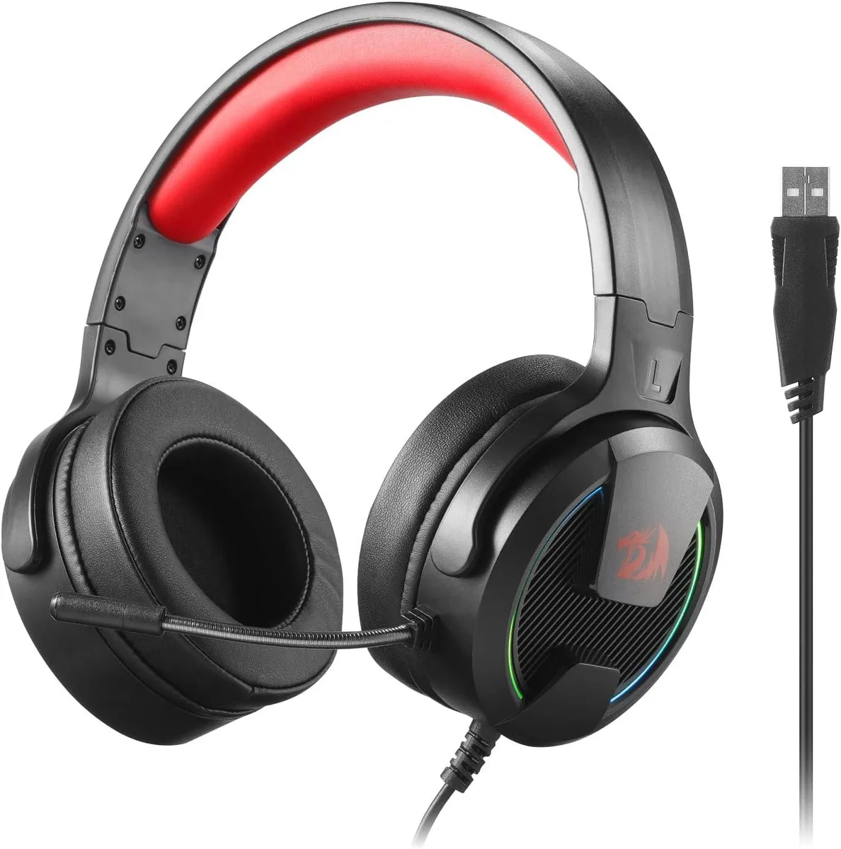 Redragon Redragon H315 RGB Gaming Headset 40mm Drivers USB — product photo