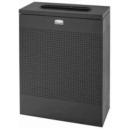 Rubbermaid Rubbermaid FGSR18EPLTBK 22-1/2 gal Steel Rectangular Fire-Resistant Trash Can Black — product photo