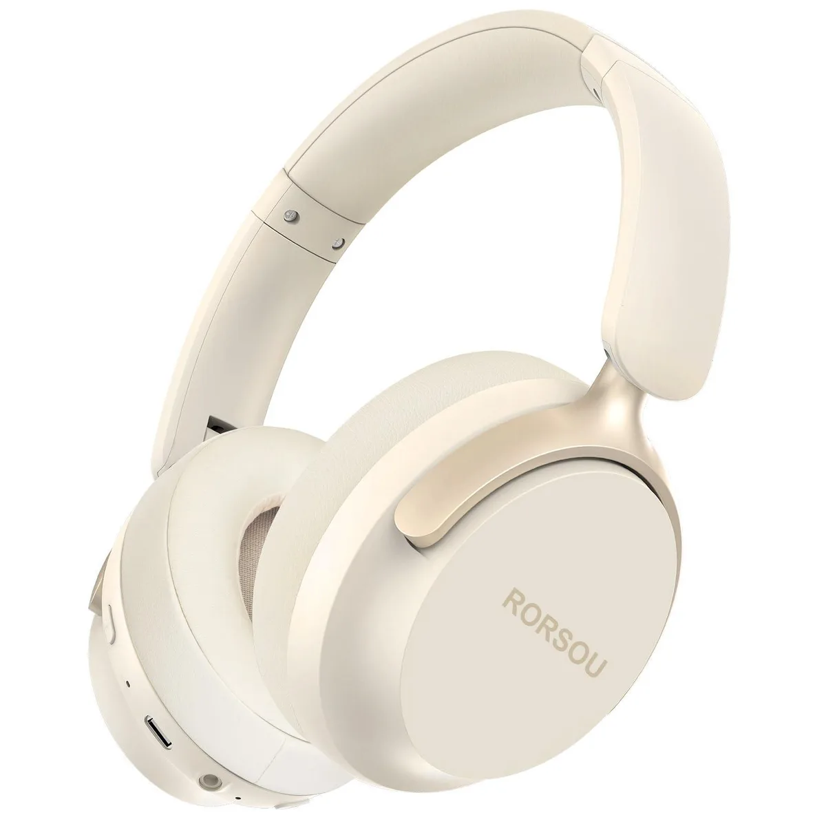 Rocksoul B8 Over-Ear Headphones Beige Bluetooth 5.4 50h 40mm 3.5mm — product photo