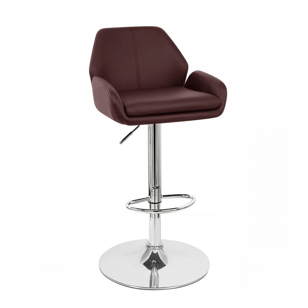 Vandue Corporation Vandue Corporation TESLA-BROWN Espresso Adjustable Barstool 25-33in — product photo