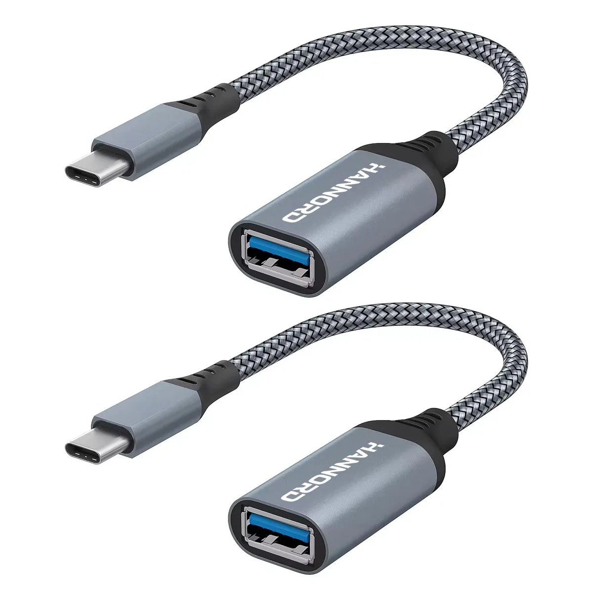 HANNORD HANNORD USB-C to USB 3.0 Adapter Gray 2 Pack — product photo