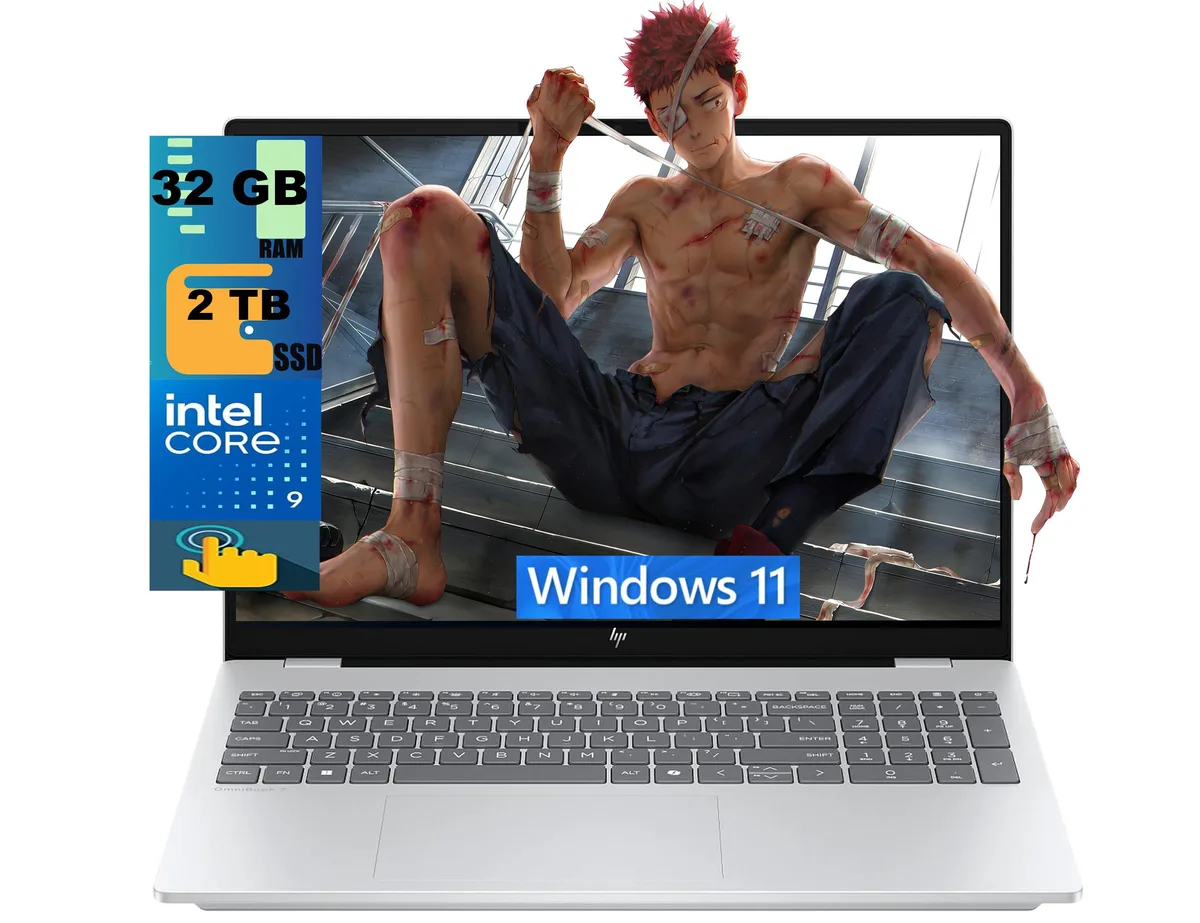 HP HP OmniBook 7 16 Creator Laptop 16.0" OLED Touchscreen Intel Core 9 270H 32GB DDR5 2TB PCIe SSD — product photo