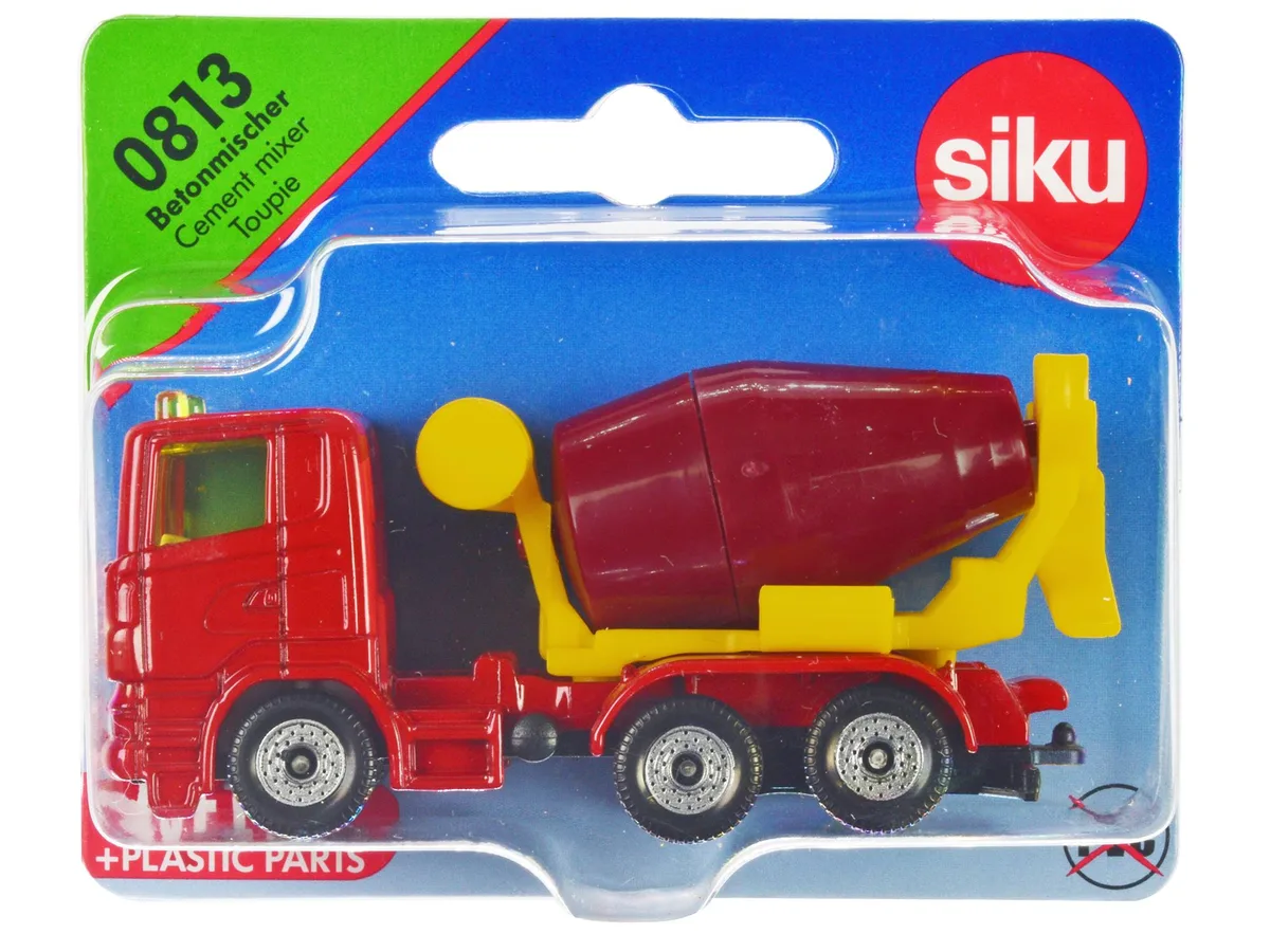 Siku Siku Cement Mixer Red and Yellow Diecast 3.125 in — product photo