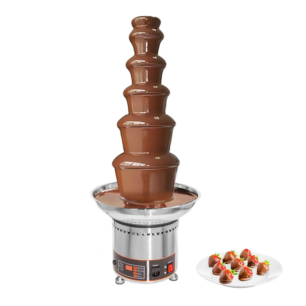 ALDKitchen ALDKitchen A-CF6D 6-Tier Chocolate Fondue Fountain 110V — product photo
