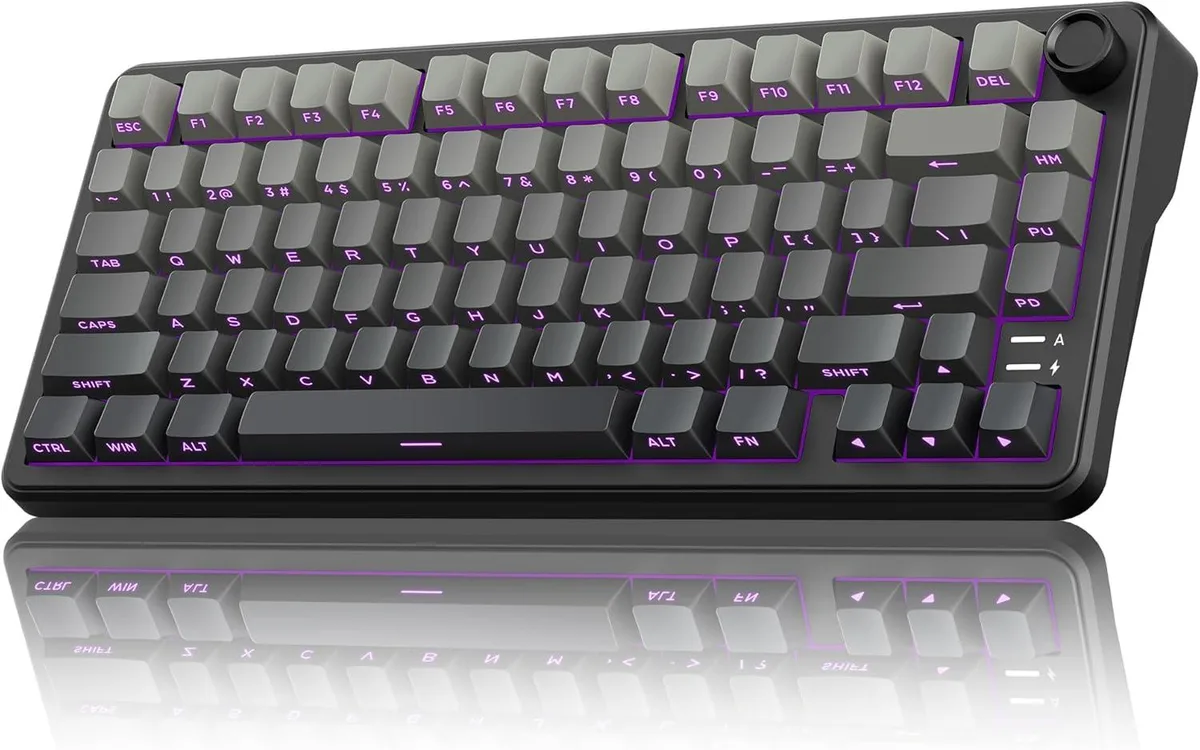 usbroway usbroway K75 75% Wireless Mechanical Gaming Keyboard Gradient Gray — product photo