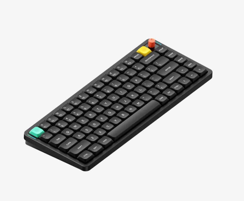 NuPhy NuPhy Air75 v3 Basalt Black Red nano Switch 75% 84 Keys Gaming Keyboard — product photo
