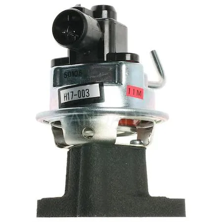 Transparent EGR valve with metal body and electrical connector
