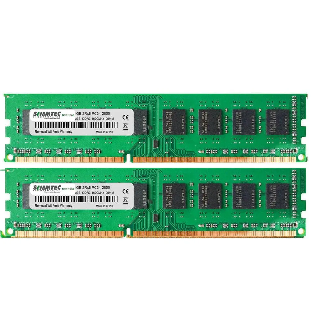 Simmtec, Inc Simmtec, Inc 4GB (2x2GB) DDR3 1333 PC3 10600 1.5V 240-Pin UDIMM — product photo
