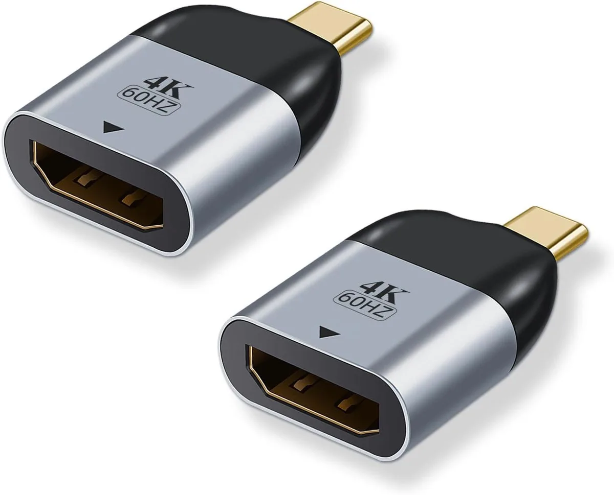 Corn Electronics Corn Electronics USB C to HDMI Adapter 4K@60Hz 2 Pack Gray — product photo