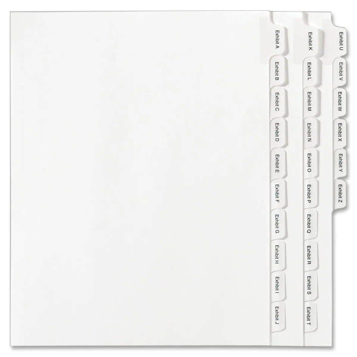 Avery Avery 82105 A-Z Legal Exhibit Divider 25 set 26 tabs 8.50x11 card filing — foto do produto