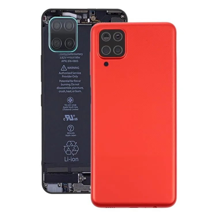 Red plastic back cover for Samsung Galaxy A12