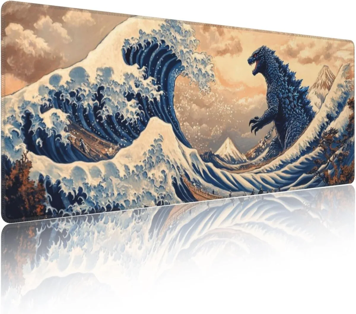 Chopmate Chopmate Japanese Sea Wave Mouse Pad 80 x 30 cm — product photo