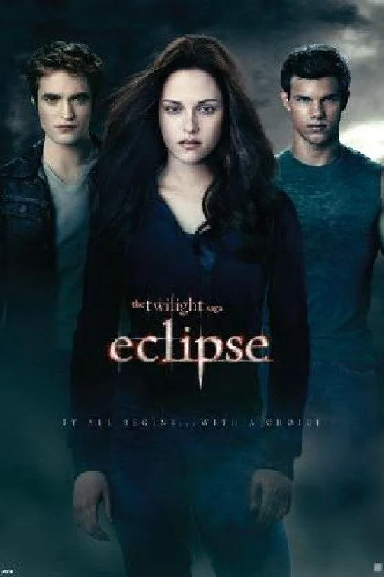 Poster print EclipseTwilight 3 design 24 by 36 inches