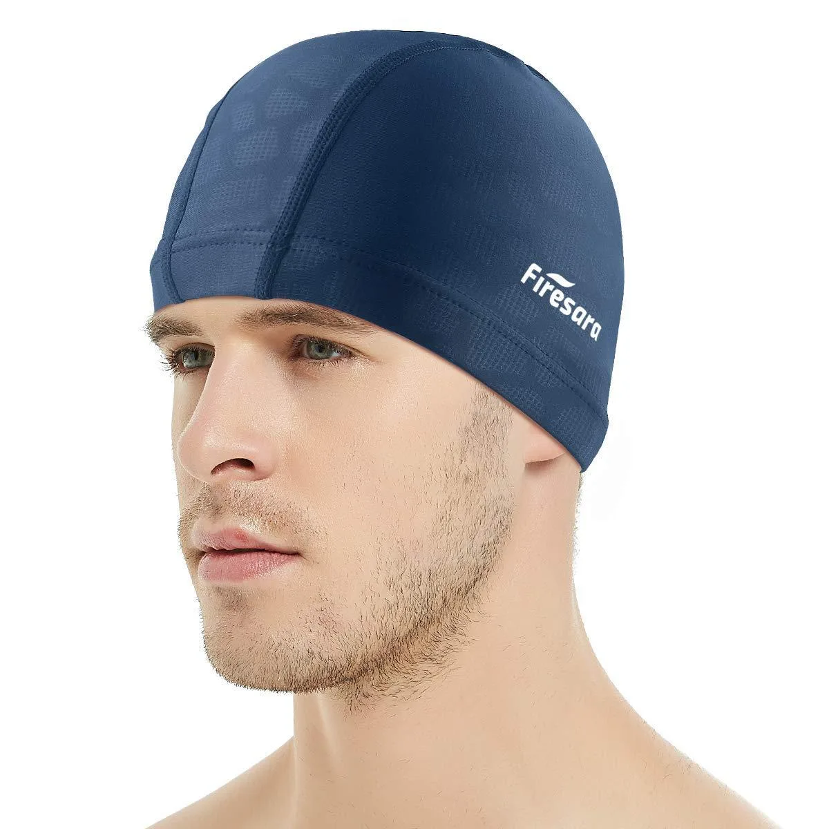  Firesara Fabric Swim Cap Blue One Size — product photo
