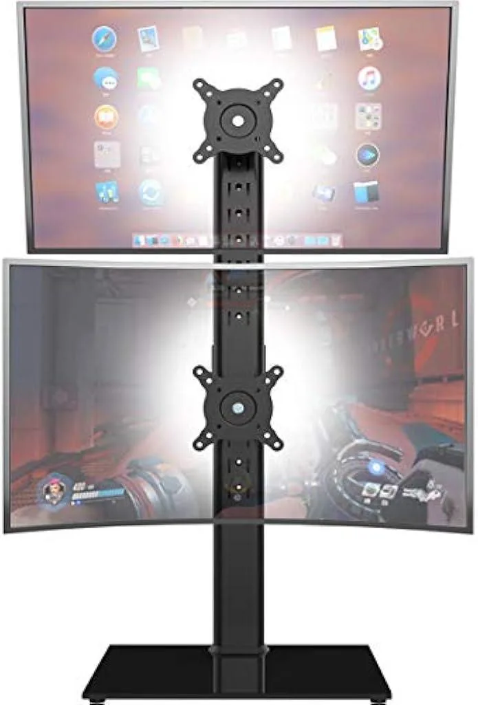 TAURKENAM TAURKENAM Dual Vertical Monitor Stand 13-34in 44lb Office Equipment — product photo
