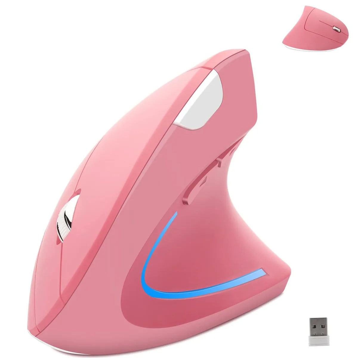  SHARE SUNSHINE Pink Vertical Gaming Mouse 1600 DPI 6 Buttons — product photo