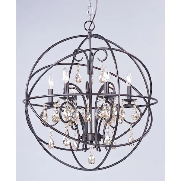 Maxim Mfg. Maxim Mfg. Orbit 6-Light 25" Oil Rubbed Bronze Pendant — product photo