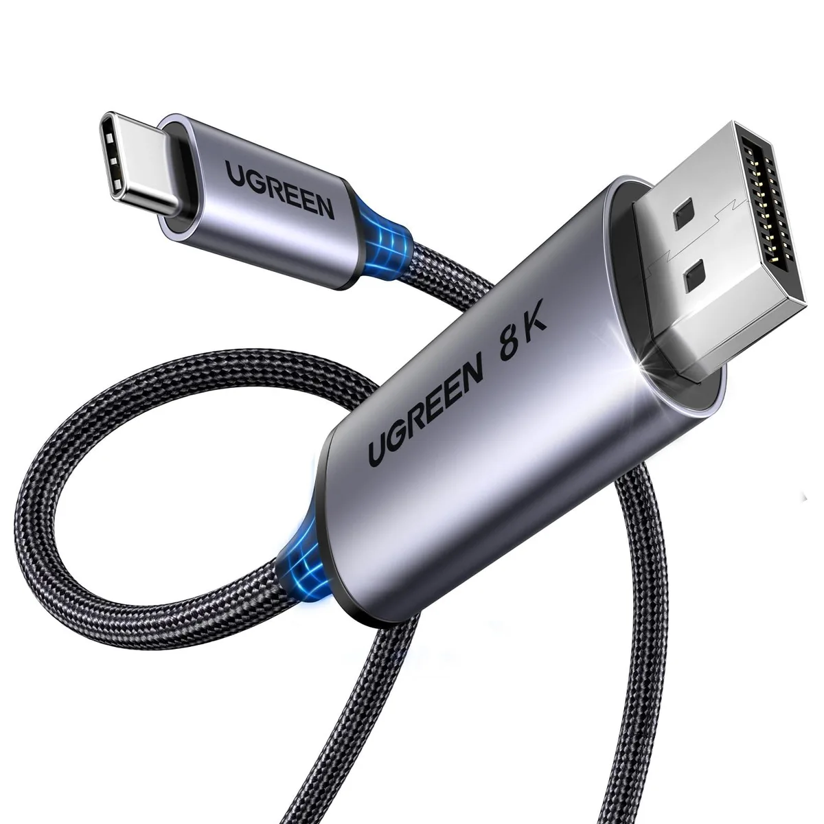 Vszerda Vszerda 35880 Thunderbolt cable USB-C to DisplayPort 1.4 8K 60Hz 32.4 Gbps 6.6FT — product photo