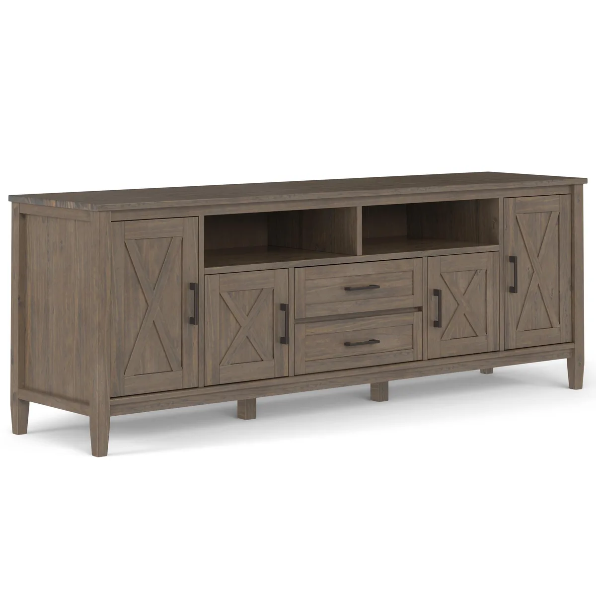 tuphen tuphen 72" TV Media Stand Smoky Brown Home Entertainment — product photo