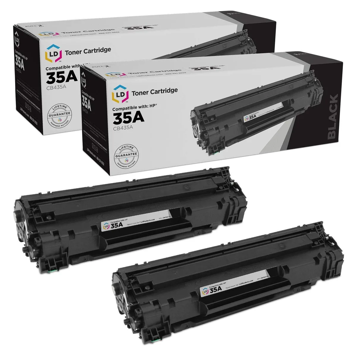 LD Products LD Products 35A Black Toner Cartridge 2-Pack (1,500 pages) — product photo