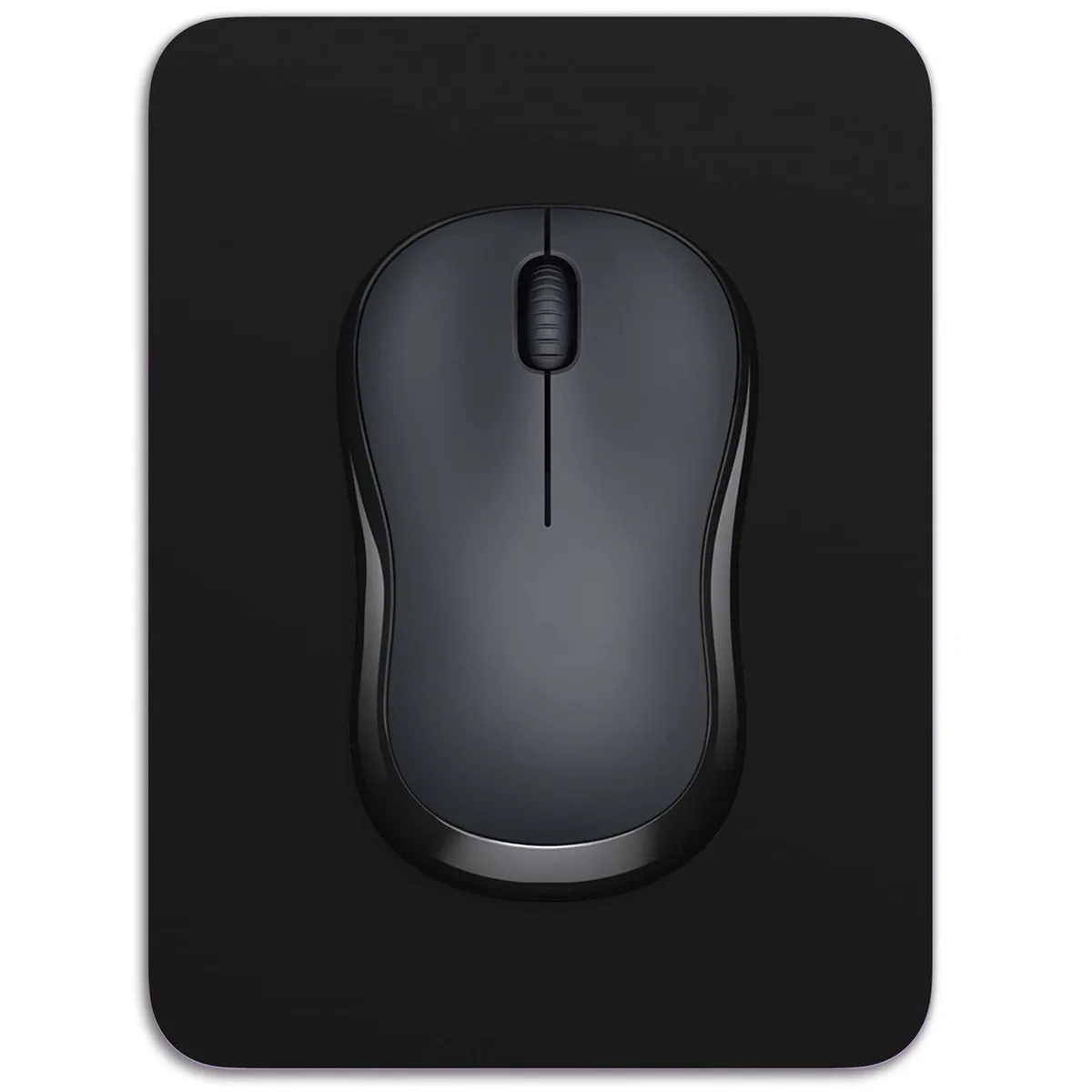  Dapesuom MiniSquare-Jet Black mouse pad 8.0 x 6.0 in — product photo