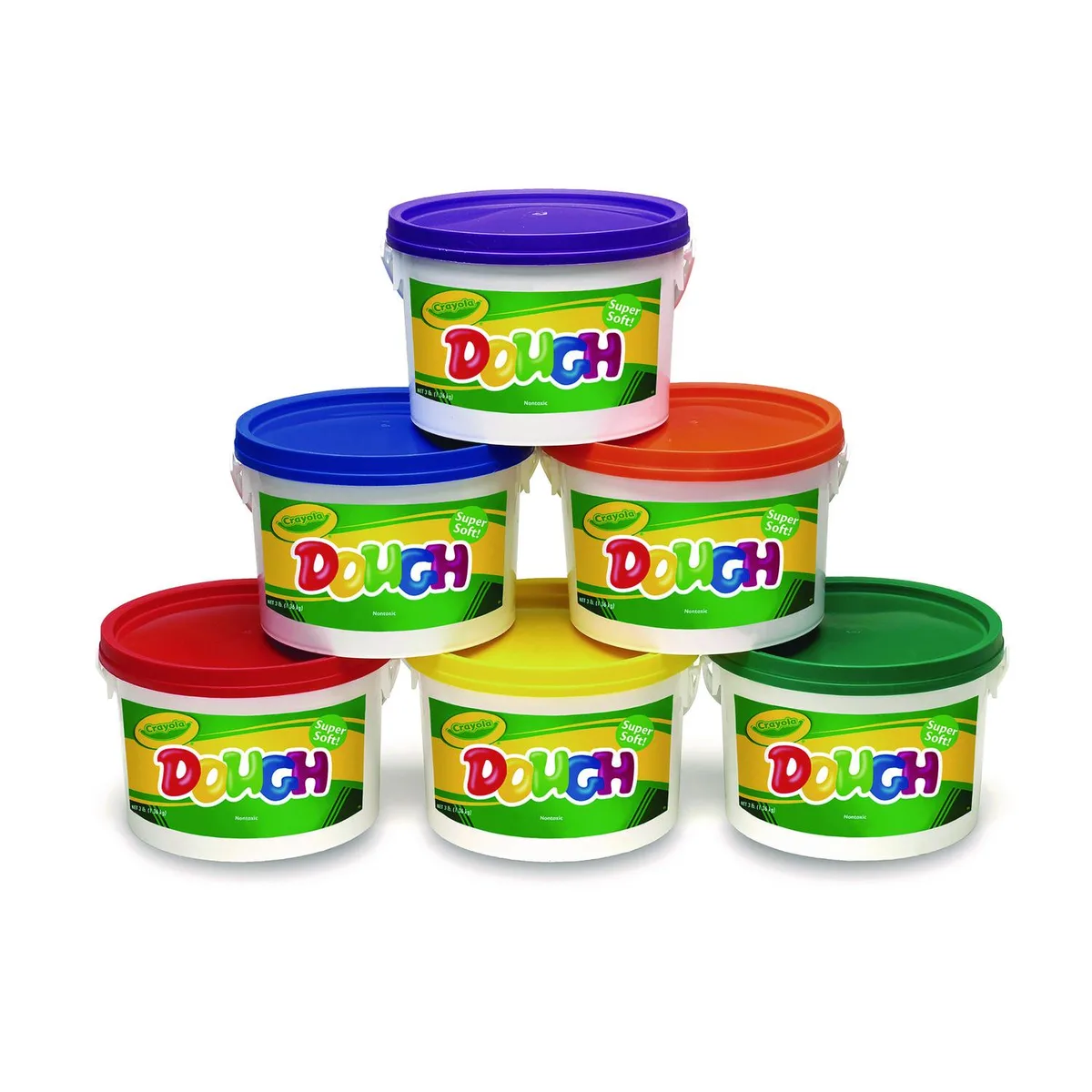 Crayola Crayola 570016 Modeling Dough Bucket 3 Lbs Assorted 6 Buckets Toy Storage — product photo