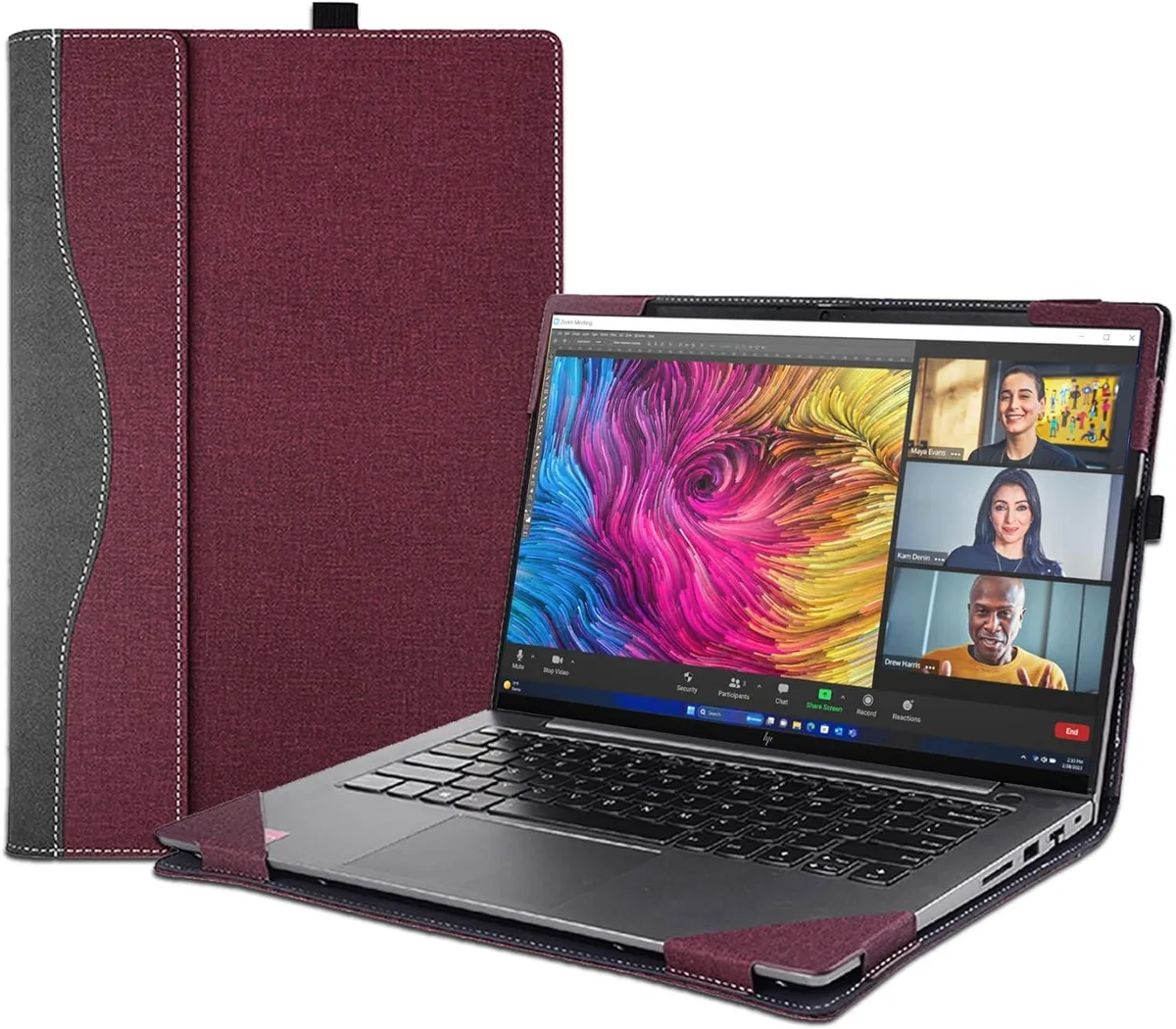 BONAEVER BONAEVER 16 inch Laptop Case Coffee HP Envy x360 16-ad Zbook Firefly G11 — product photo