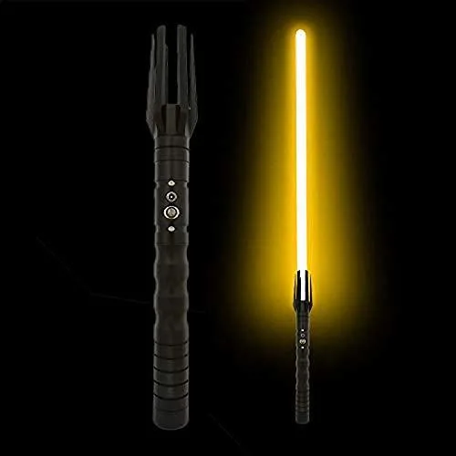 gengyouyuan gengyouyuan Lightsaber Heavy Dueling Metal Handle Black Yellow — product photo