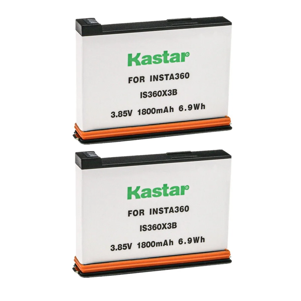 Kastar Kastar IS360X3B 2-pack Li-ion 1800 mAh 3.85 V 6.9 Wh camera battery — product photo