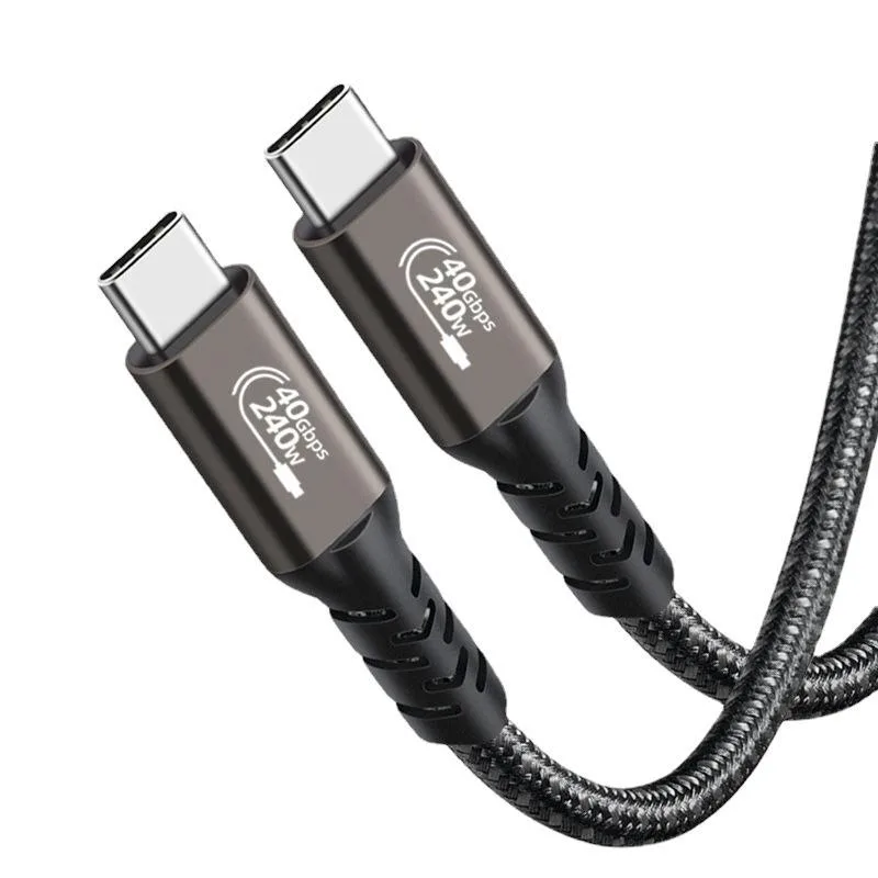 Corn Electronics Corn Electronics Thunderbolt 4 Cable 40Gbps 240W 0.2m 90° Right Angle — product photo