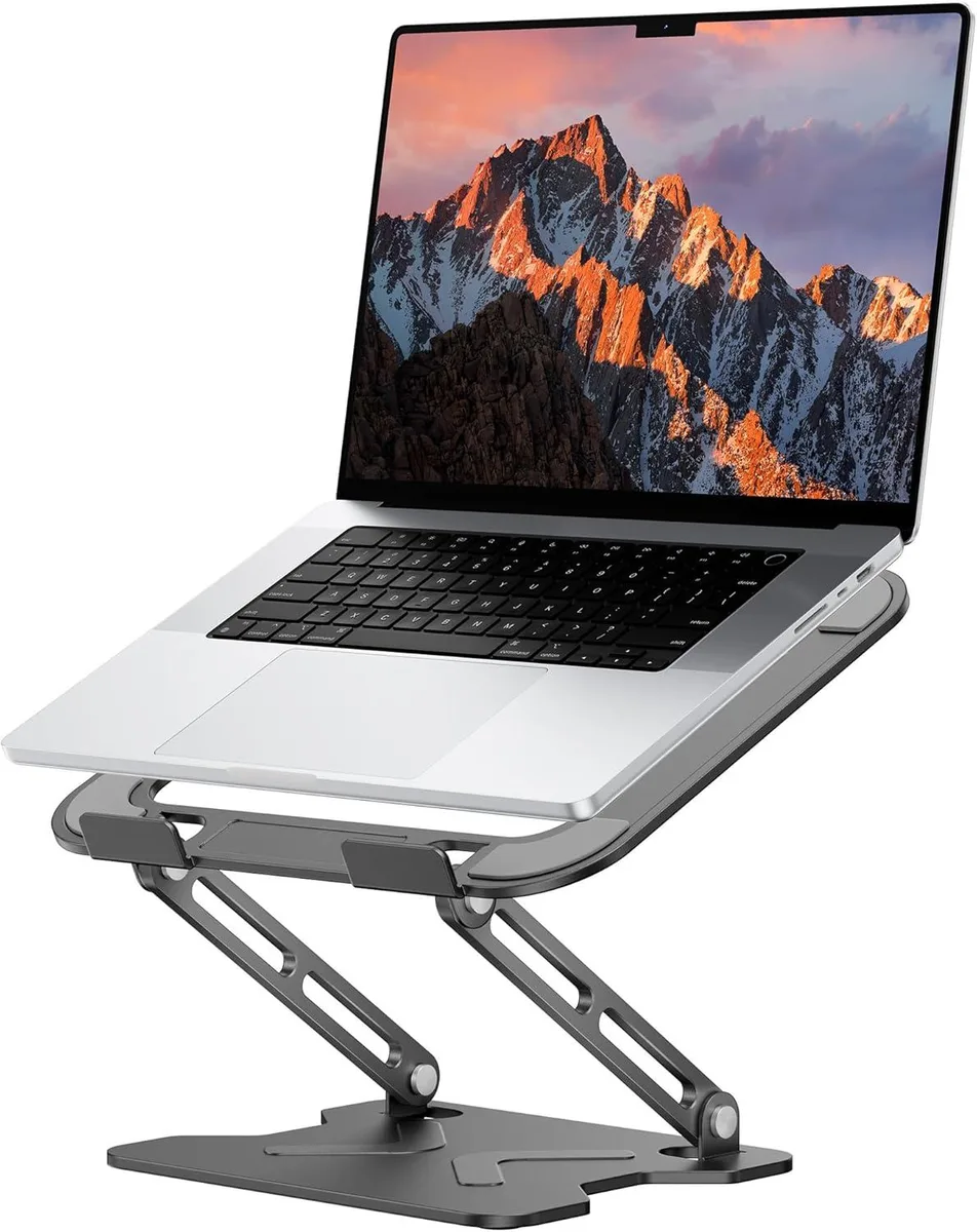 Emazne Emazne Adjustable Laptop Stand Metal Foldable 10-16 inch Black — product photo