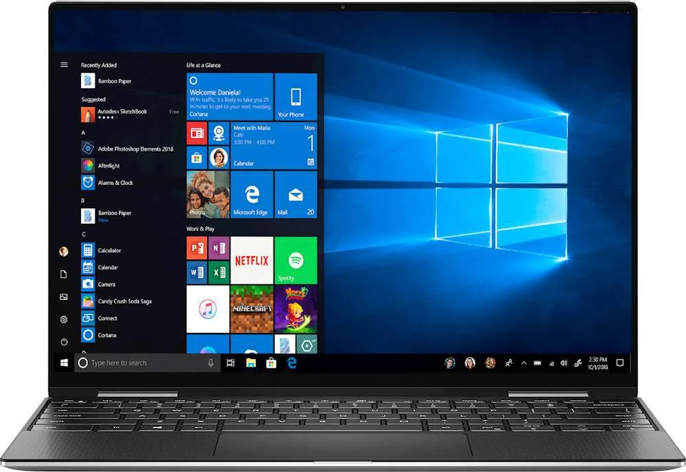DELL DELL XPS 7390 2-in-1 13.4" UHD+ i7-1065G7 16GB 512GB NVMe Silver — product photo