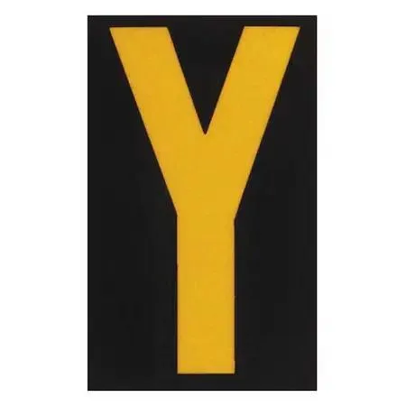 Brady Brady 5000-Y LetterLabel Yellow on Black PK25 — product photo