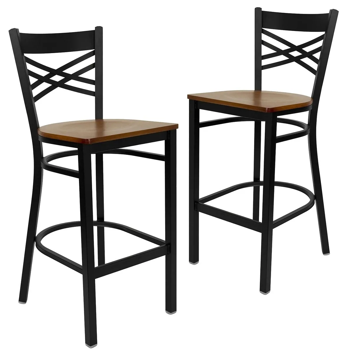 Flash Furniture Flash Furniture Shania Industrial Metal Counter Height Stool without Back Crystal Teal-Blue 4-Pack — product photo