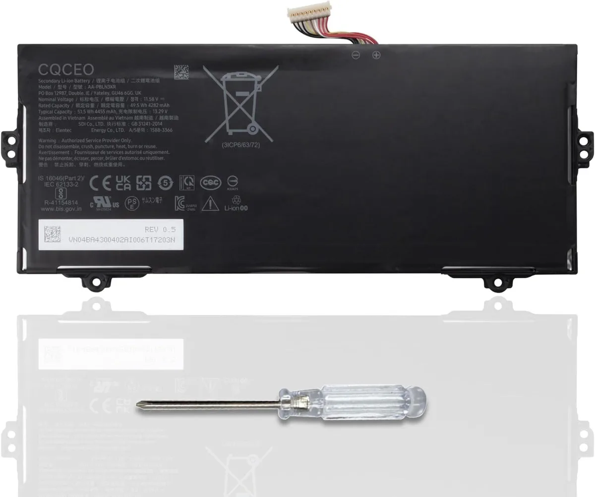 NShi NShi AA-PBLN3KR laptop battery 11.58V 49.5Wh 4282mAh — product photo